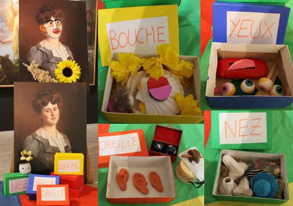 Animation Loupiots au Musée Marzelles : visage Bric-à-brac