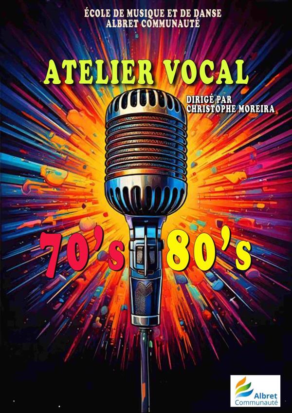 Atelier vocal 70's / 80's de l'école de musique de l'Albret