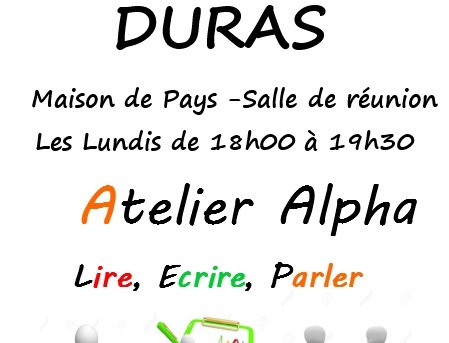 Atelier ALPHA - Cours de français