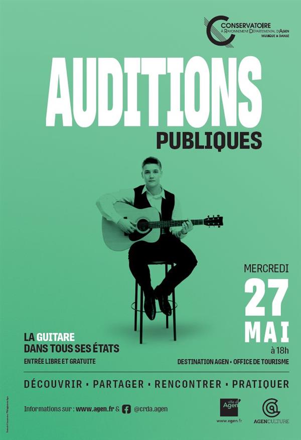 Auditions publiques "La Guitare dans tous ses États"