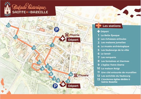 Balade historique à Sainte Bazeille