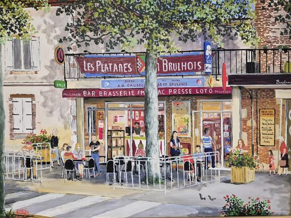 Brasserie des Platanes en Brulhois