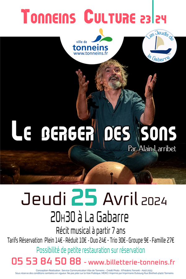 Récit Musical "Le Berger du son" par Alain Larribet