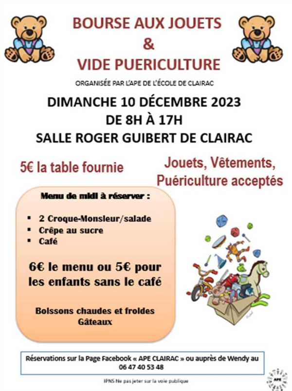 Bourse aux jouets de l'A.P.E
