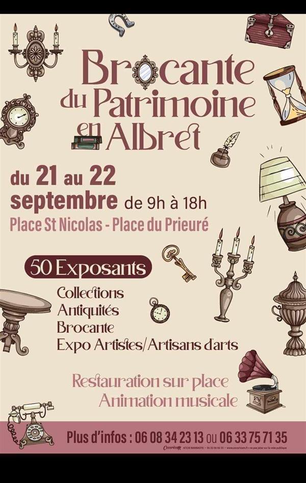 Brocante du patrimoine en Albret Du 21 au 22 sept 2024