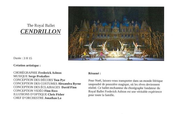 Opéras - Ballets filmé "Cendrillon" au Cinéma Le Plaza