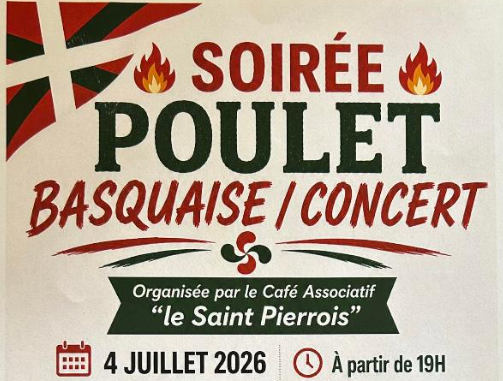 Soirée poulet basquaise/concert