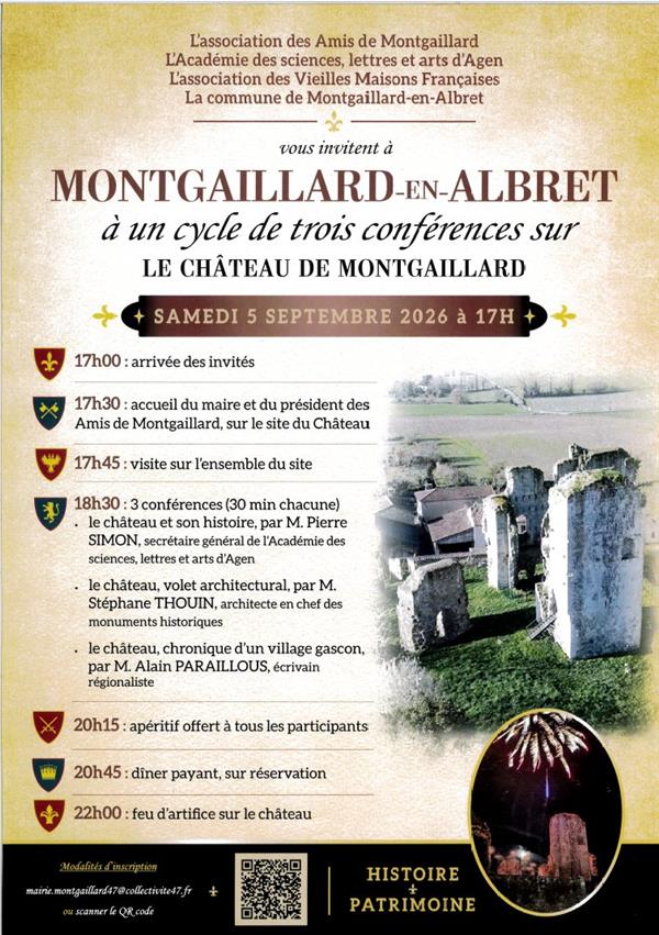 Conférence autour du château de Montgaillard