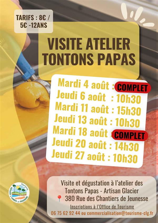 Visite de l'atelier des Tontons Papas