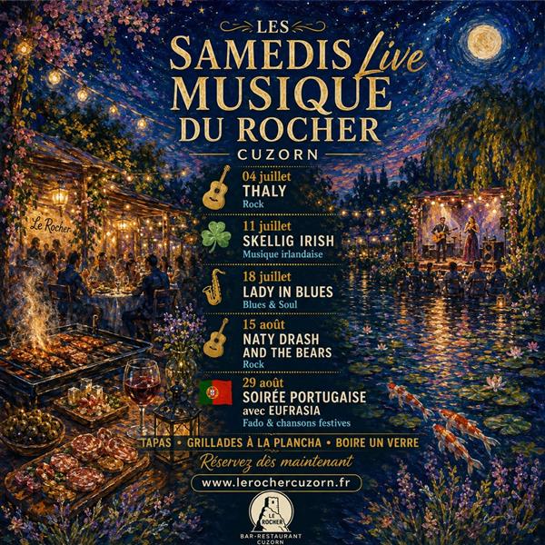 Les samedis live musique du Rocher