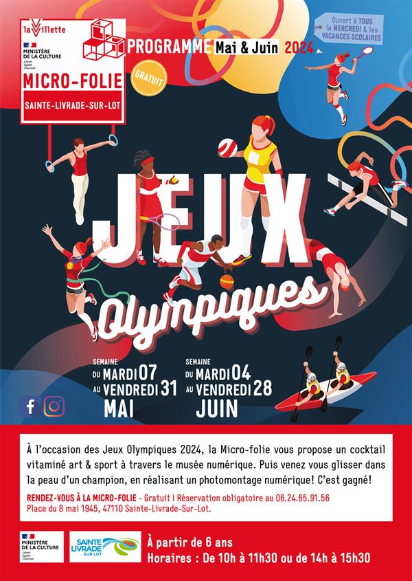 Micro-Folie : Jeux Olympiques 2024 Du 15 mai au 26 juin 2024