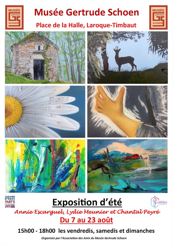 Exposition de peintures au Musée Gertrude Schoen 2026