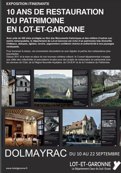 10 ans de restauration du Patrmoine en Lot-et-Garonne