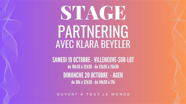 Stage mouvement Partnering avec Klara Beyeler Le 19 oct 2024