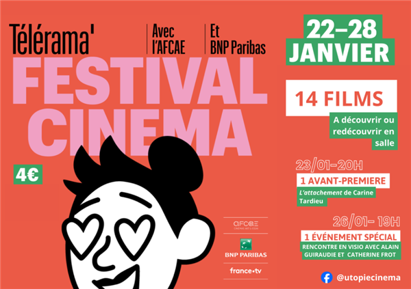 Festival Télérama Du 22 au 28 janv 2025