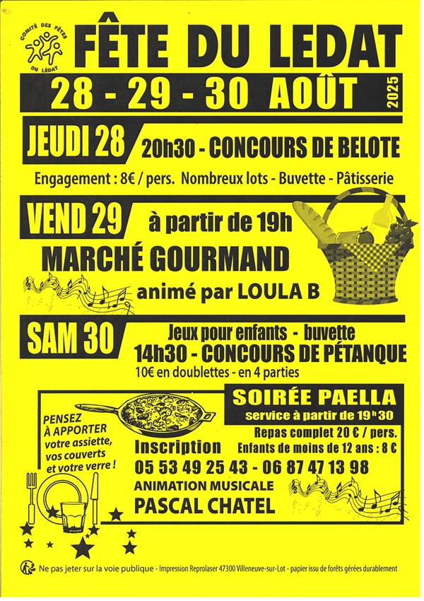 Fête du Lédat - Concours de Belote