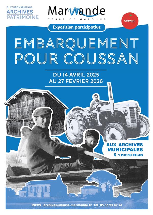 Exposition "Embarquement pour Coussan" aux Archives Municipales