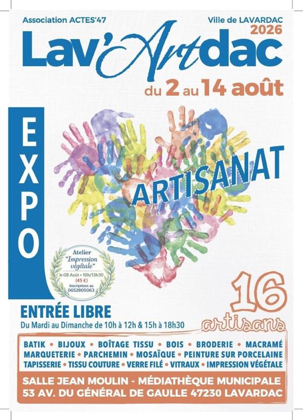 Exposition artisanat : Lav'Artdac