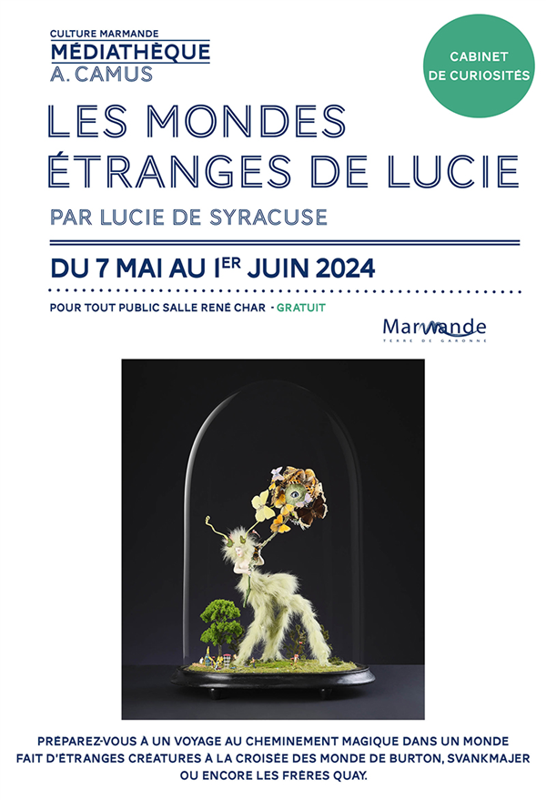 Exposition de Lucie de Syracuse à la Médiathèque Du 7 mai au 1 juin 2024