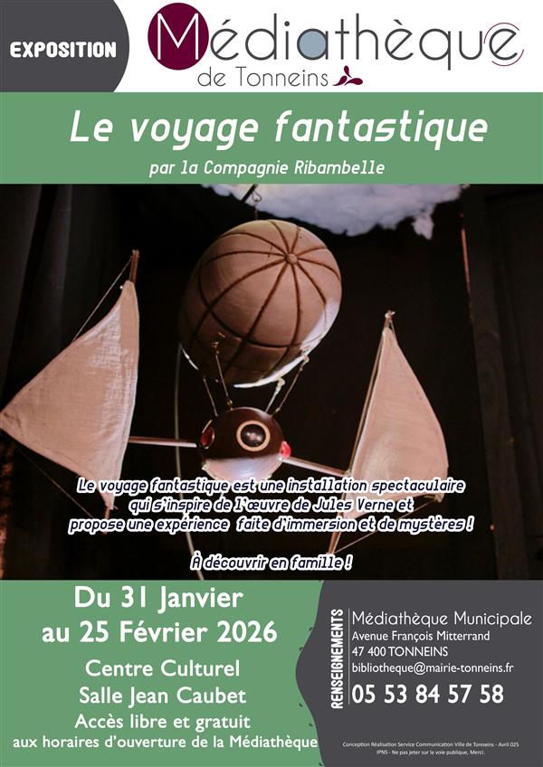 Exposition "Le voyage fantastique" à la Médiathèque
