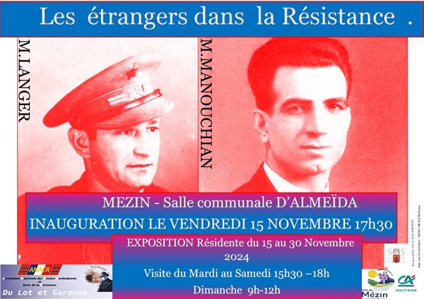 Exposition ANACR : Les étrangers dans la résistance