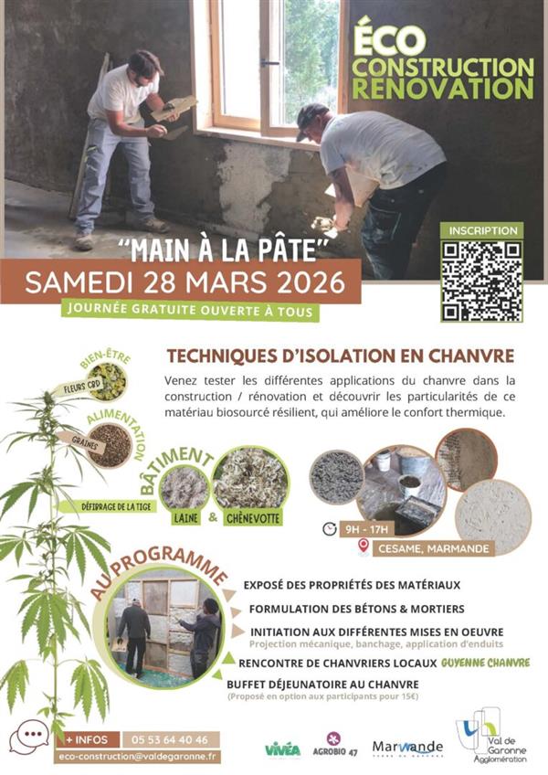 "Main à la pâte" - Éco construction Rénovation