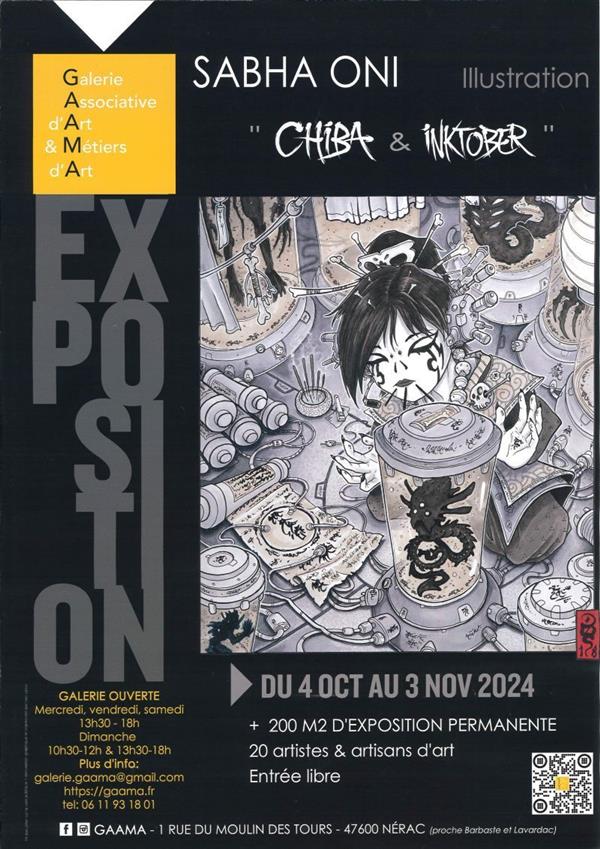 Exposition GAAMA : Sabha Oni Du 4 oct au 3 nov 2024