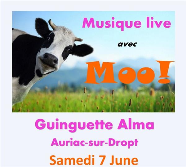 Music live avec Moo à la guinguette Alma