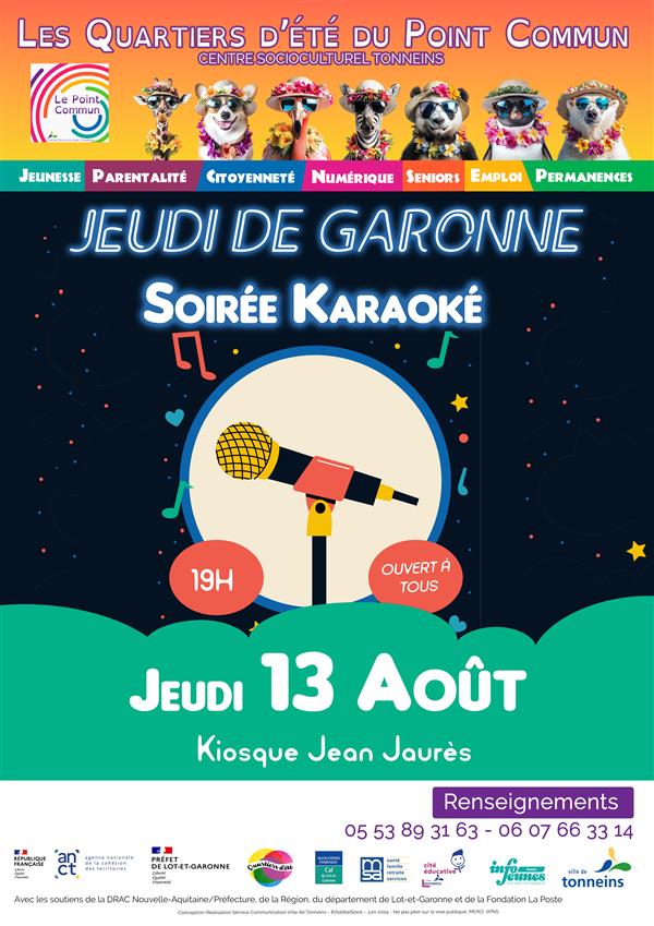 Jeudi de Garonne - Soirée Karaoké