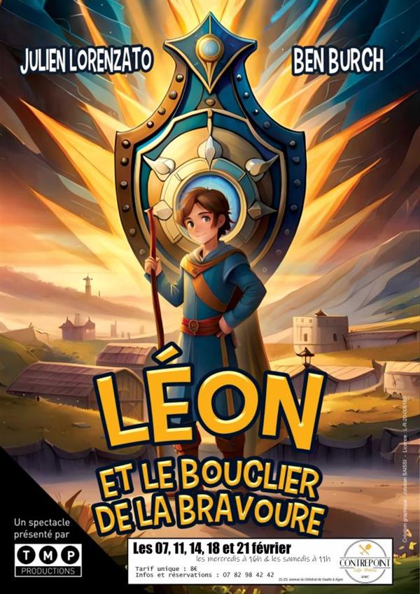 Spectacle jeune public : Léon et le bouclier de la bravoure