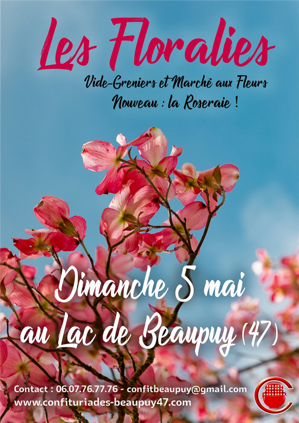 Les Floralies, marché aux fleurs et vide-greniers Le 5 mai 2024