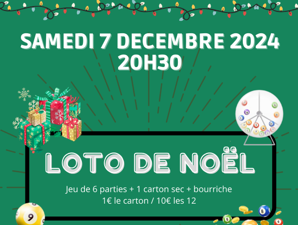 Loto de Noël Le 7 déc 2024