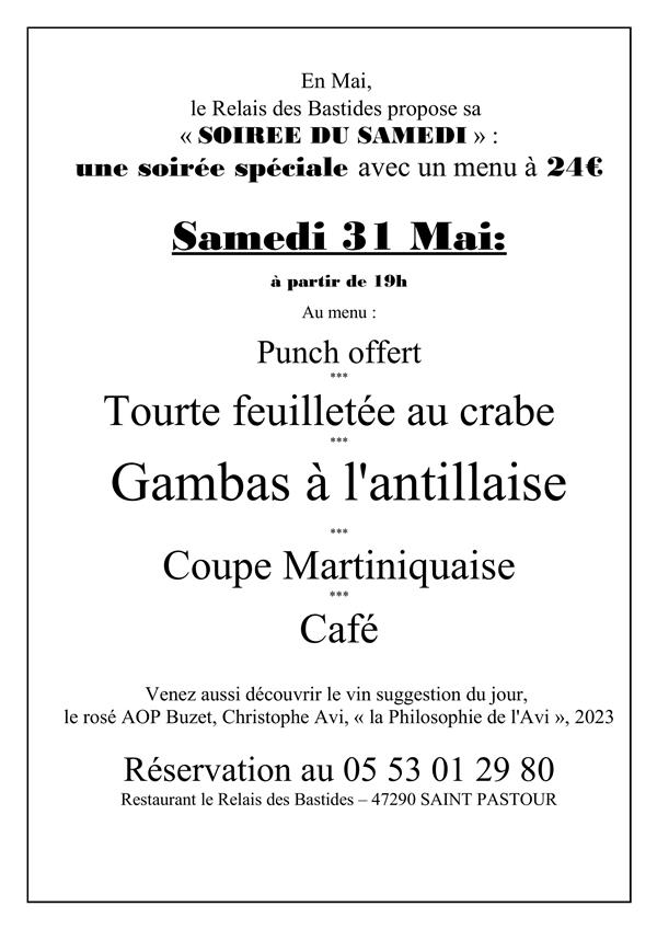 Soirée spéciale du samedi