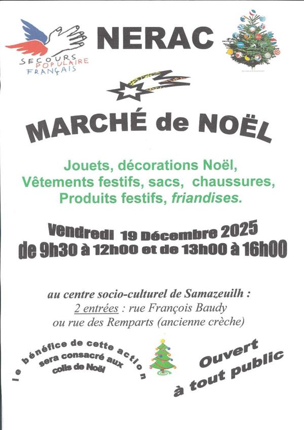 Marché de Noël du Secours Populaire