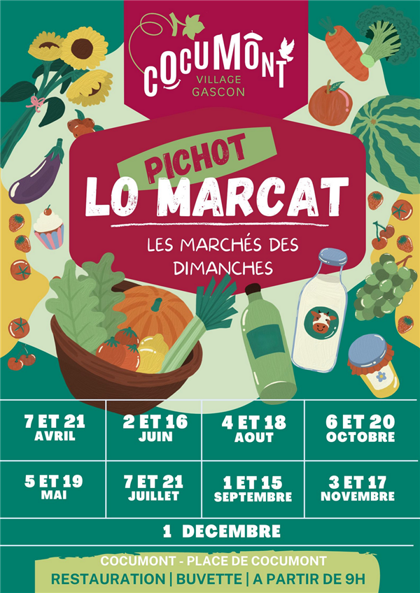 Lo Pichot Marcat - Les Marchés des dimanches Du 7 avr au 1 déc 2024