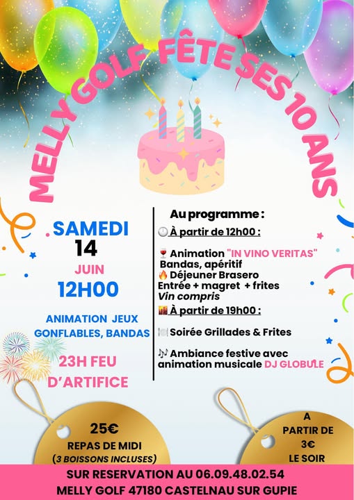 Melly Golf fête ses 10 ans