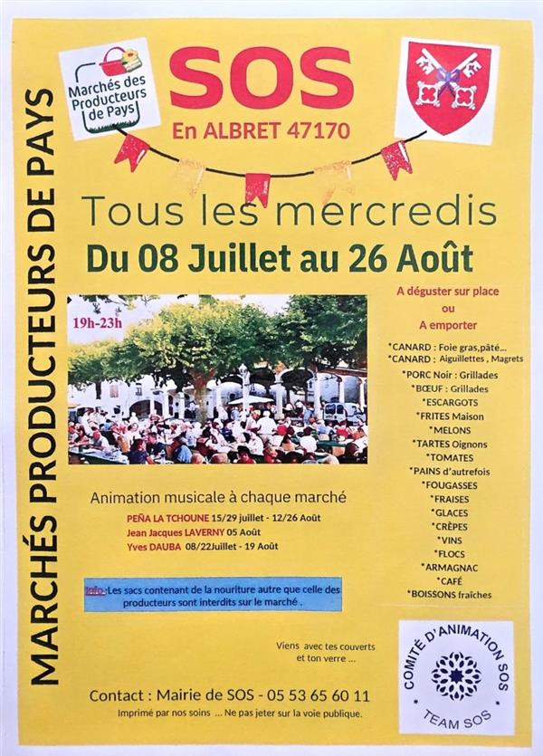 Marchés des Producteurs de Pays de Sos