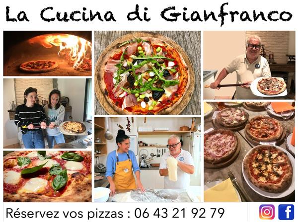Atelier de confection de Pizzas à la Cucina di Gian Franco