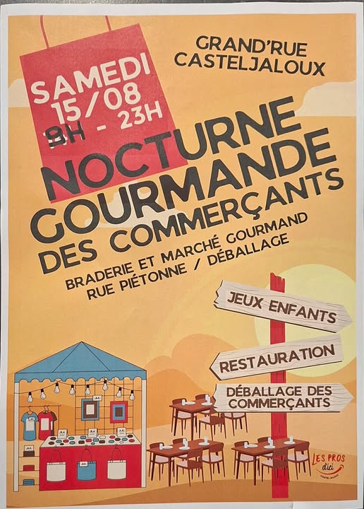 Nocturne gourmande des commerçants