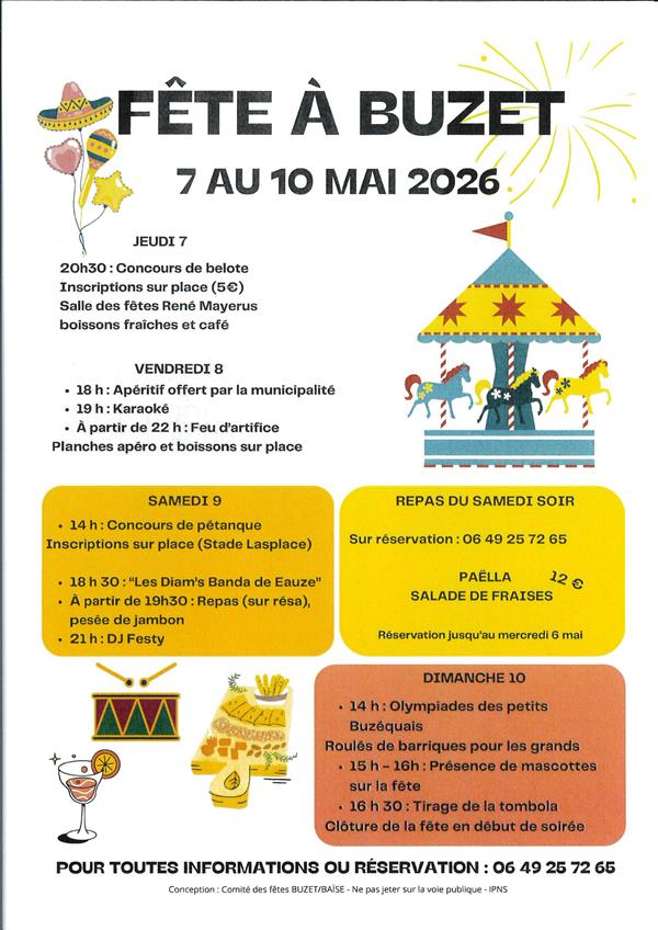 Fête à Buzet 2026
