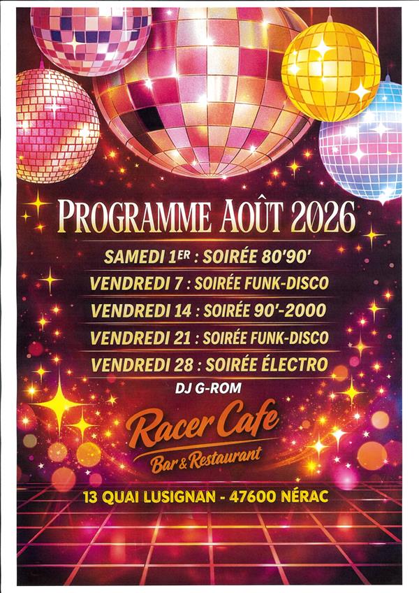 Soirées dansantes (DJ G-Rom) - Racer Café