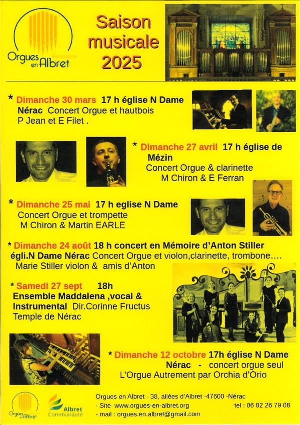 Concert d'Orgues en Albret : en mémoire d'Anton Stiller