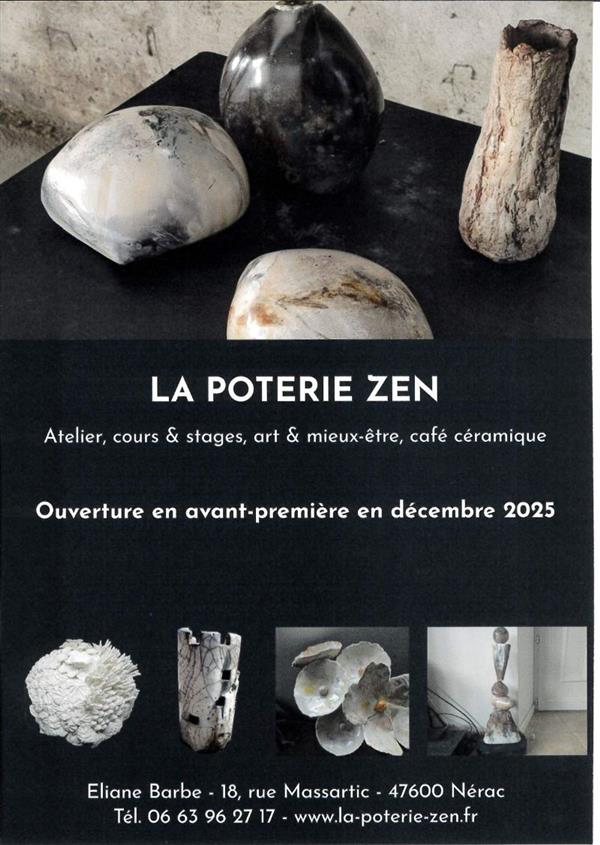Exposition vente et atelier de la Poterie Zen