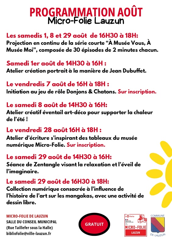 Micro-Folie : Atelier d'écriture