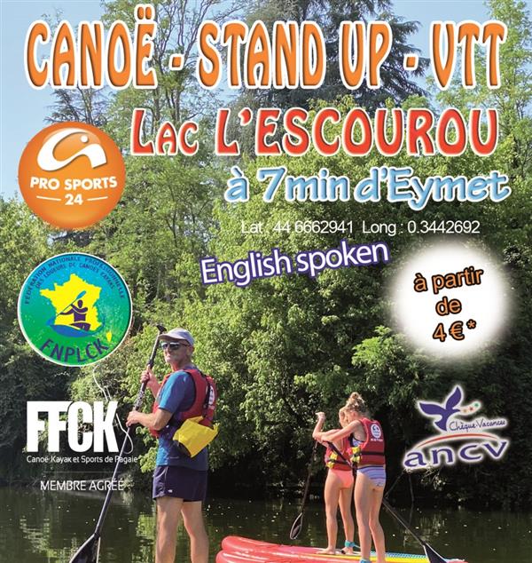 Canoë Kayak - Stand Up Paddle et location VTT au Lac de Lescourroux