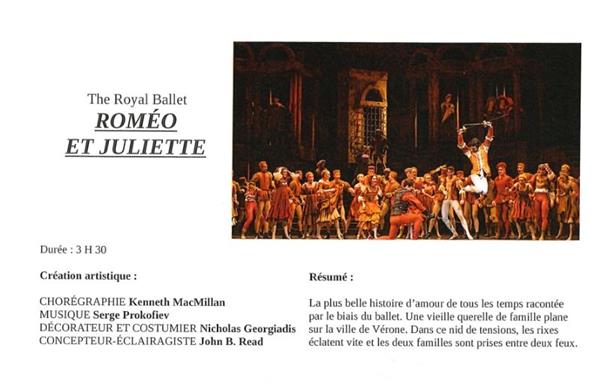 Opéras - Ballets filmé "Roméo et Juliette" au Cinéma Le Plaza