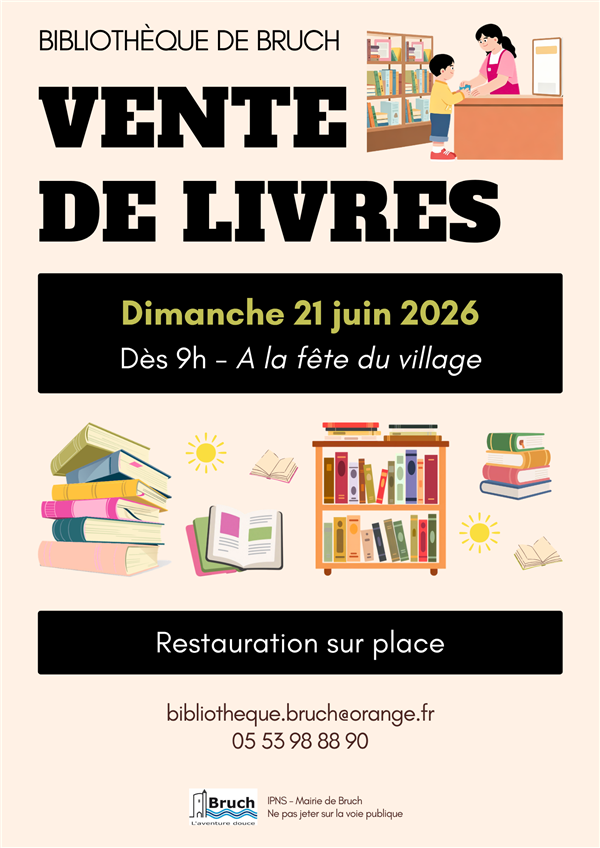 Vente de livres à Bruch