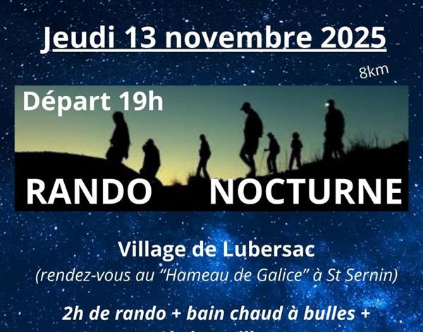 Randonnée nocturne à Lubersac