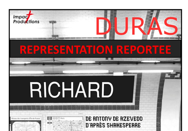 Théâtre "Richard" avec Antony de Azevedo et Ludivine Cornec