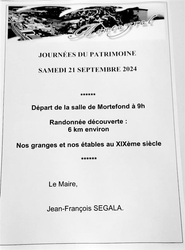 JEP 2024 - Randonnée découverte Le 21 sept 2024